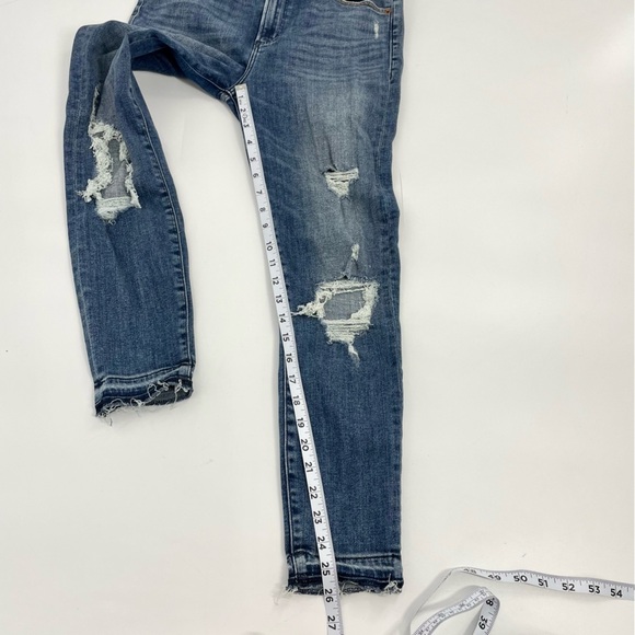 Abercrombie & Fitch Women’s Jeans 29/8 Simone High Rise Ankle‎ Distressed Skinny - Picture 6 of 13